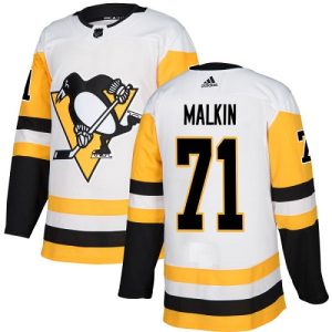 Herren Pittsburgh Penguins Eishockey Trikot Evgeni Malkin #71 Authentic Weiß Auswärts